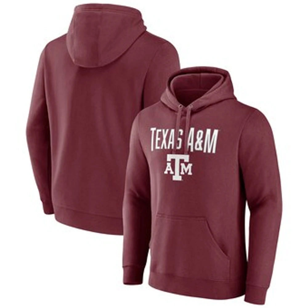 Men's Fanatics  Maroon Texas A&M Aggies Team Lockup Pullover Hoodie