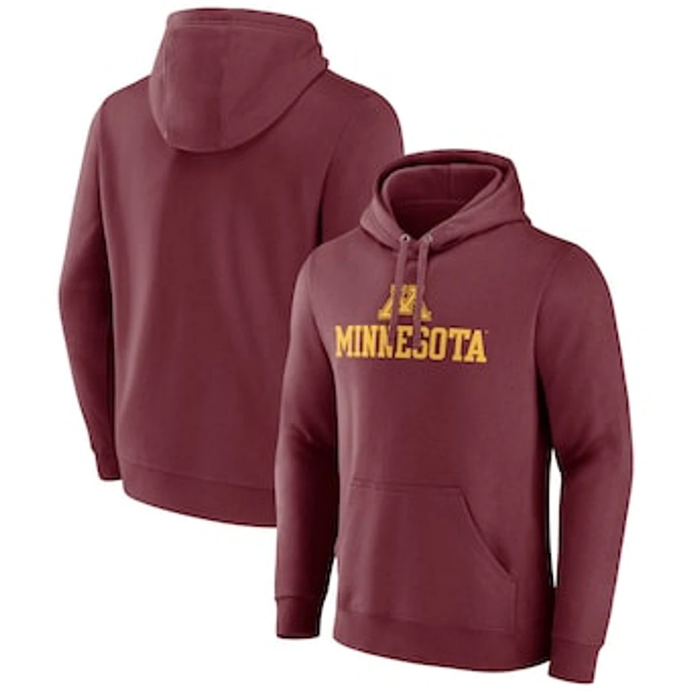 Men's Fanatics  Maroon Minnesota Golden Gophers Team Lockup Pullover Hoodie