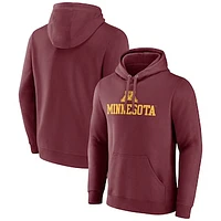 Men's Fanatics  Maroon Minnesota Golden Gophers Team Lockup Pullover Hoodie