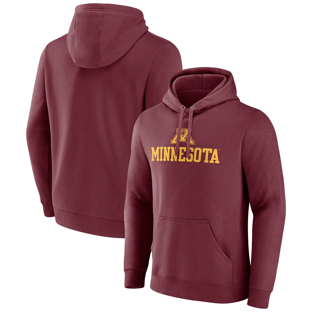 Men's Fanatics  Maroon Minnesota Golden Gophers Team Lockup Pullover Hoodie