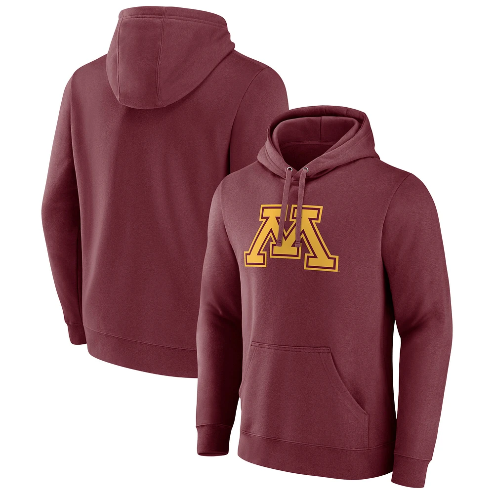 Men's Fanatics Maroon Minnesota Golden Gophers Fleece Pullover Hoodie