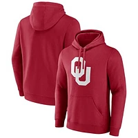 Men's Fanatics Crimson Oklahoma Sooners Fleece Pullover Hoodie