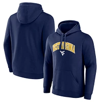 Men's Fanatics Navy West Virginia Mountaineers Team Wordmark Fleece Pullover Hoodie