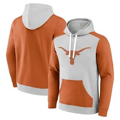 Men's Fanatics  Gray/Texas Orange Texas Longhorns Primary Arctic Pullover Hoodie