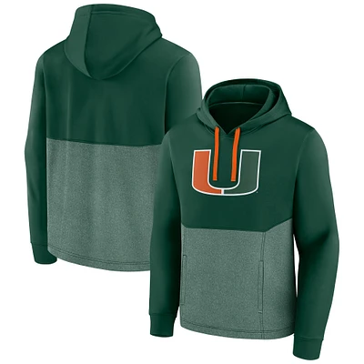 Men's Fanatics Green Miami Hurricanes Winter Camp Pullover Hoodie