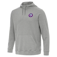 Men's Antigua Heather Orlando Pride Cloud Pullover Hoodie