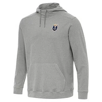 Men's Antigua Heather Gray Seattle Reign FC Cloud Pullover Hoodie