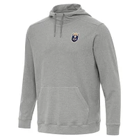 Men's Antigua Heather Gray Seattle Reign FC Cloud Pullover Hoodie