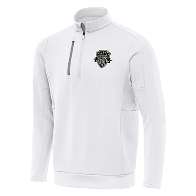 Men's Antigua Washington Spirit Generation Quarter-Zip Jacket