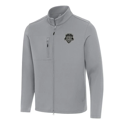 Men's Antigua Gray Washington Spirit Objection Full-Zip Jacket