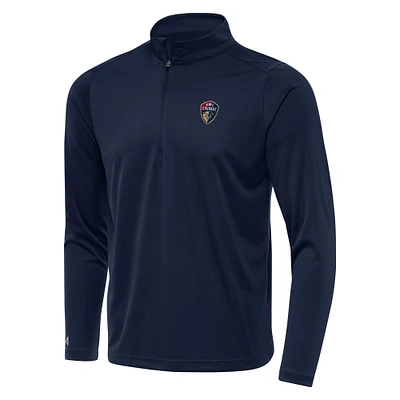 Men's Antigua Navy North Carolina Courage Tribute Quarter-Zip Top