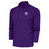 Men's Antigua Purple Orlando Pride Tribute Quarter-Zip Top