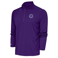 Men's Antigua Purple Racing Louisville FC Tribute Quarter-Zip Top