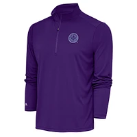 Men's Antigua Purple Racing Louisville FC Tribute Quarter-Zip Top