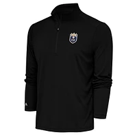 Men's Antigua Black Seattle Reign FC Tribute Quarter-Zip Top