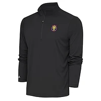 Men's Antigua Gray Utah Royals Tribute Quarter-Zip Top