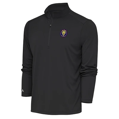 Men's Antigua Gray Utah Royals Tribute Quarter-Zip Top