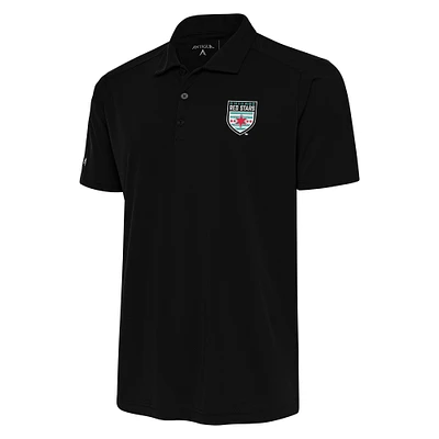 Men's Antigua Black Chicago Red Stars Big & Tall Tribute Polo