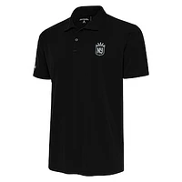 Men's Antigua Black NJ/NY Gotham FC Big & Tall Tribute Polo