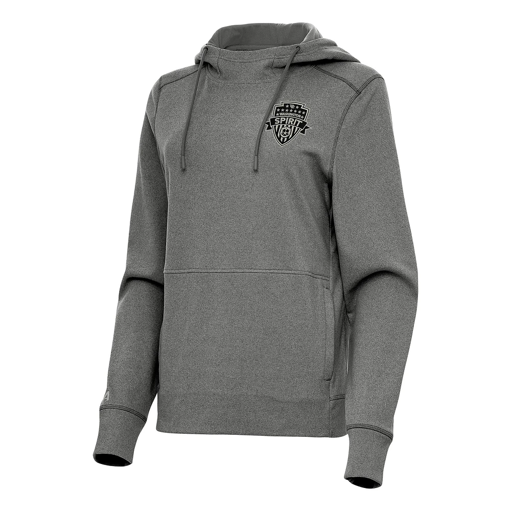 Women's Antigua Heather Washington Spirit Justice Pullover Hoodie