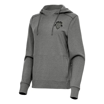 Women's Antigua Heather Washington Spirit Justice Pullover Hoodie