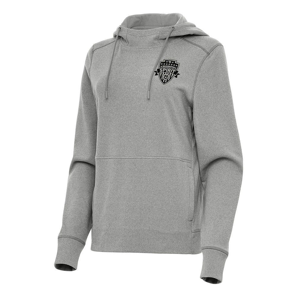 Women's Antigua Heather Washington Spirit Justice Pullover Hoodie