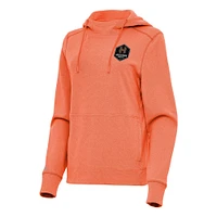 Women's Antigua Heather Houston Dash Justice Pullover Hoodie