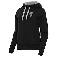 Women's Antigua  Black Washington Spirit Victory Full-Zip Hoodie