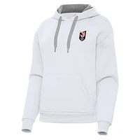 Women's Antigua White Angel City FC Victory Pullover Hoodie