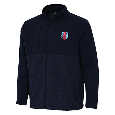 Men's Antigua Navy Kansas City Current Daily Fused Full-Zip Jacket
