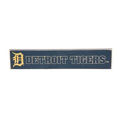 Detroit Tigers 18" x 3.5" Engraved Wood Sign