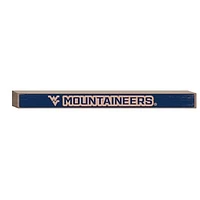West Virginia Mountaineers 18" x 1.5" Engraved Wood Sign