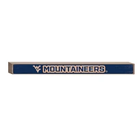 West Virginia Mountaineers 18" x 1.5" Engraved Wood Sign
