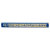 Kansas Jayhawks 18" x 1.5" Engraved Wood Sign