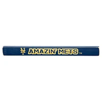 New York Mets 18" x 1.5" Engraved Wood Sign