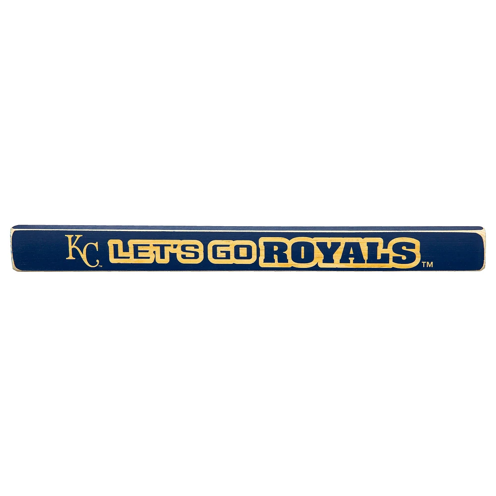 Kansas City Royals 18" x 1.5" Engraved Wood Sign
