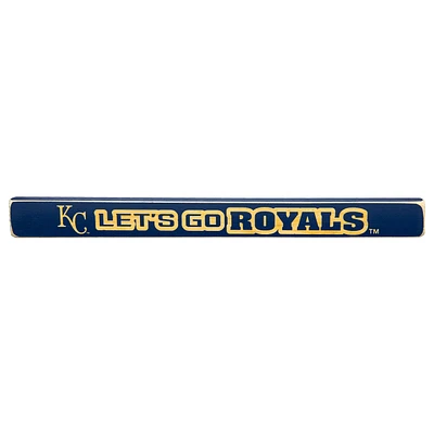 Kansas City Royals 18" x 1.5" Engraved Wood Sign