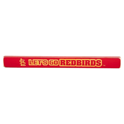 St. Louis Cardinals 18" x 1.5" Engraved Wood Sign