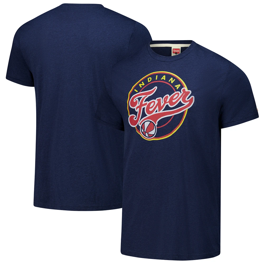 Unisex Homage Navy Indiana Fever Team Spirit Tri-Blend T-Shirt