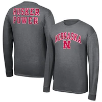 Men's Fanatics Charcoal Nebraska Huskers Core Long Sleeve T-Shirt