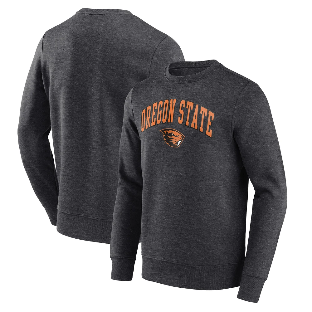 Men's Fanatics Charcoal Oregon State Beavers Core Long Sleeve T-Shirt