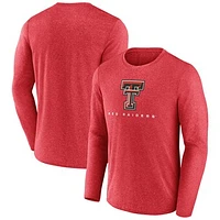 Men's Fanatics Red Texas Tech Raiders Defender Long Sleeve T-Shirt