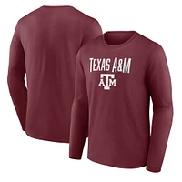 Men's Fanatics Maroon Texas A&M Aggies Team Lockup Long Sleeve T-Shirt