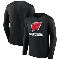 Men's Fanatics Wisconsin Badgers Team Lockup Long Sleeve T-Shirt