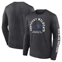 Men's Fanatics Charcoal Kentucky Wildcats Fundamentals Cotton Winning Team Long Sleeve T-Shirt