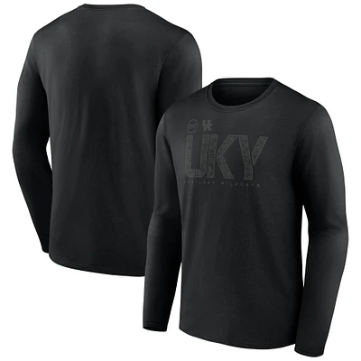 Men's Fanatics Black Kentucky Wildcats OHT Tricode Long Sleeve T-Shirt