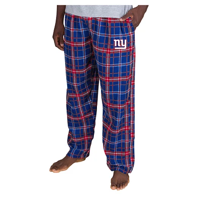 Men's Concepts Sport  Royal New York Giants Ultimate Plaid Flannel Pants
