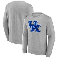 Men's Fanatics Gray Kentucky Wildcats Evergreen Fleece Pullover Sweatshirt