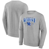 Men's Fanatics Gray Kentucky Wildcats True Classics Act Fast Fleece Pullover Sweatshirt