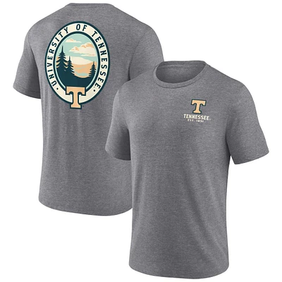 Men's Fanatics  Gray Tennessee Volunteers Heritage Tri-Blend Region Outdoors T-Shirt